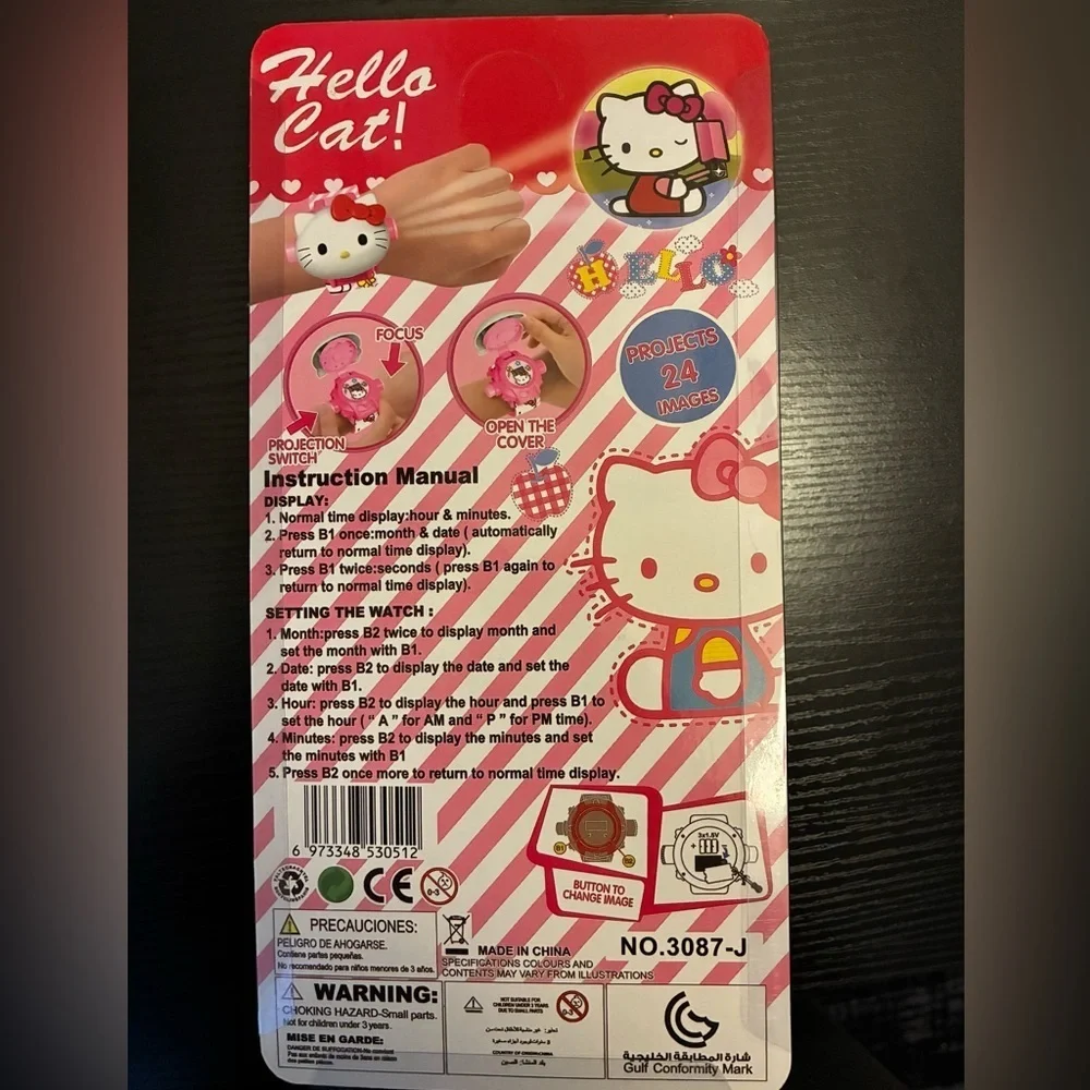Hello Kitty Pink Projection Watch - Picture 2 of 2